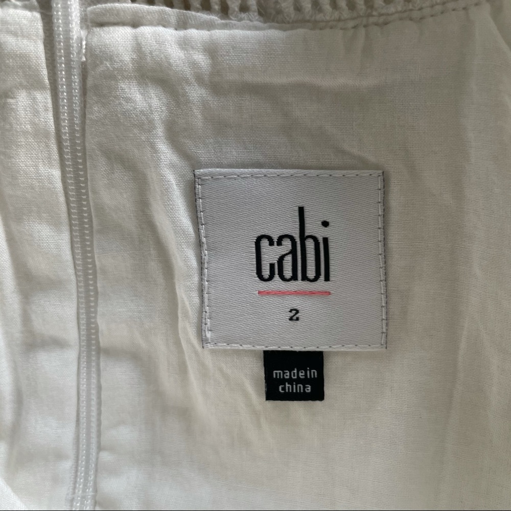 CAbi Lizzie White Eyelet Front Tie Dress #5106 - Picture 7 of 16